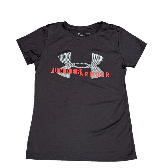 Women’s Under Armour XS 0 - 2 Short Sleeve T-Shirt Top Tee Grey Gray HeatGear - Picture 3 of 7
